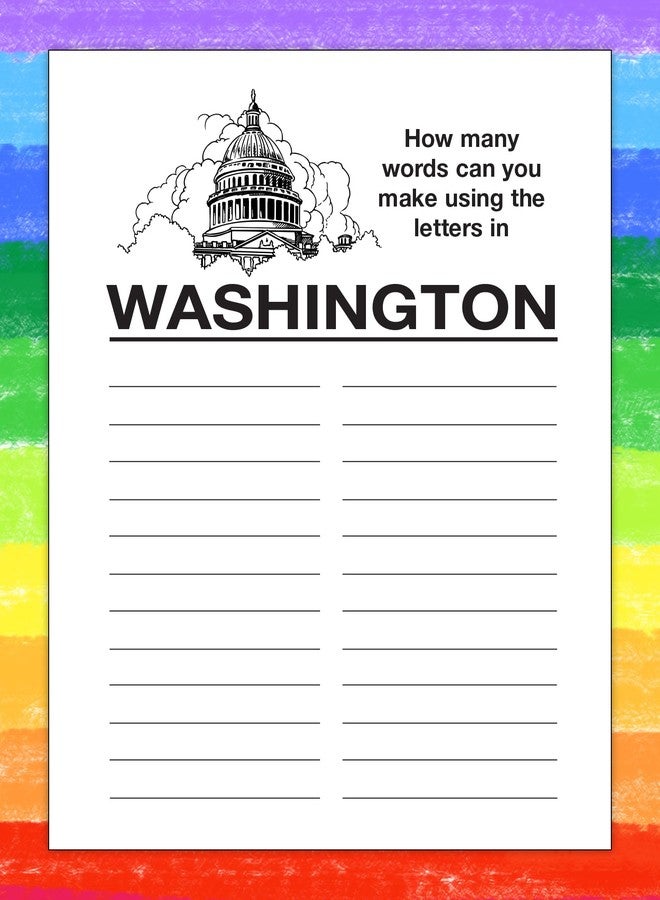 ZOCO I Love America Coloring Books for Kids (50 Bulk Pack, Without Crayons) Educational USA History, Games, Puzzles & Activities - Patriotic Classroom or Event Handouts - Image 4